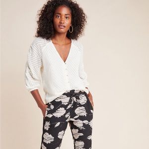 Dolan “left coast army” off white blouse